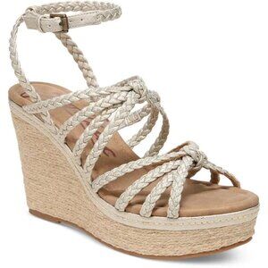 Zodiac Shana Strappy Platform Espadrille Wedge Sandals $99 SIze 9 - Gold - 1266